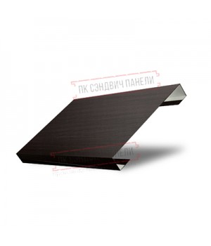 Ламель лицевая 125 Texas стартовая/финишная для калиток и ворот 0,45 Print Elite Coffee Wood