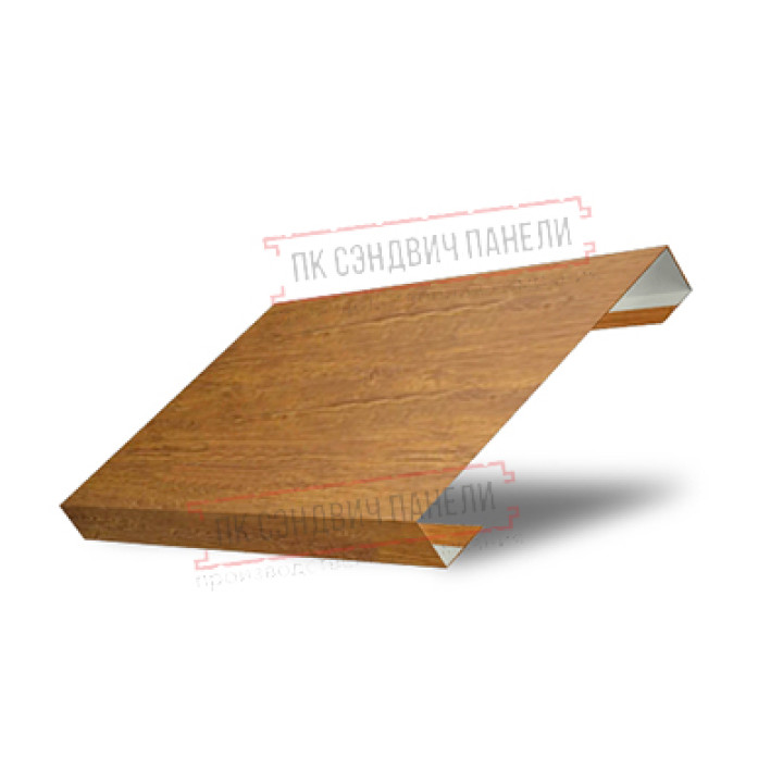 Ламель лицевая 125 жалюзи Texas 0,45 Print Premium Golden Wood