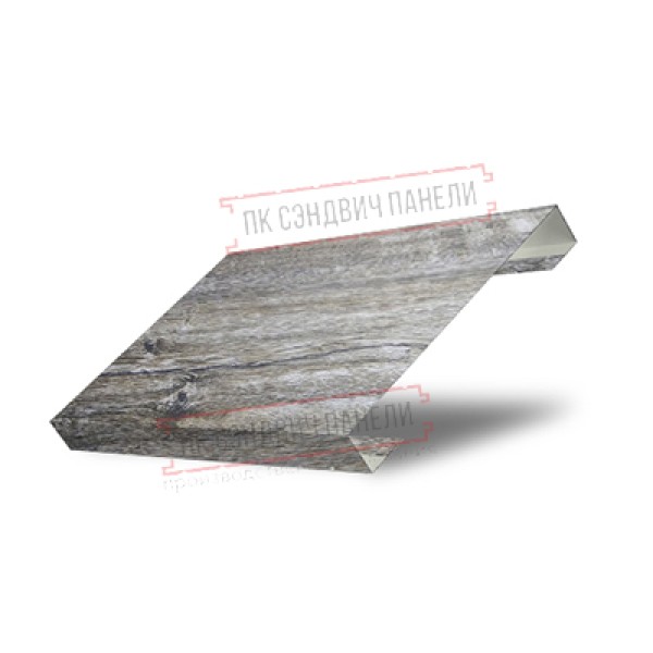 Купить ламель лицевую 125 жалюзи Texas 0,45 Print Elite Nordic Wood 