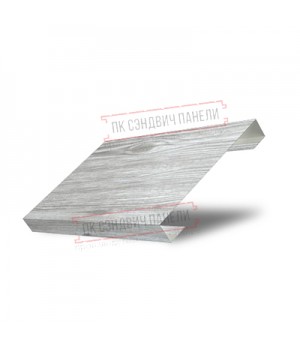 Ламель лицевая 125 жалюзи Texas 0,45 Print Elite Snow Wood