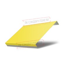 Ламель обратная 150 жалюзи Texas 0,45 PE с пленкой RAL 1018 цинково-желтый