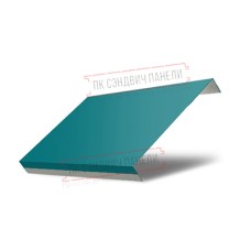 Ламель обратная 150 жалюзи Texas 0,45 PE с пленкой RAL 5021 водная синь