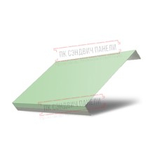 Ламель обратная 150 жалюзи Texas 0,45 PE с пленкой RAL 6019 бело-зеленый