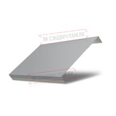 Ламель обратная 150 жалюзи Texas 0,7 PE с пленкой RAL 7004 сигнальный серый
