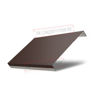 Ламель обратная 150 жалюзи Texas 0,5 GreenСoat Pural RR 887 шоколадно-коричневый (RAL 8017 шоколад)