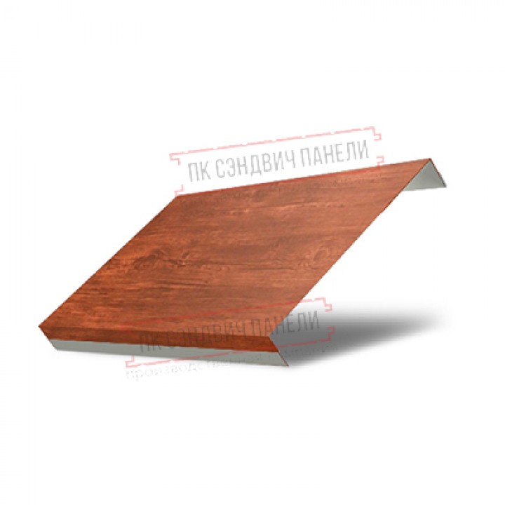 Ламель обратная 125 жалюзи Texas 0,45 Print Premium Cherry Wood