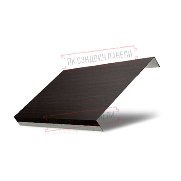 Ламель обратная 125 жалюзи Texas 0,45 Print Elite Coffee Wood