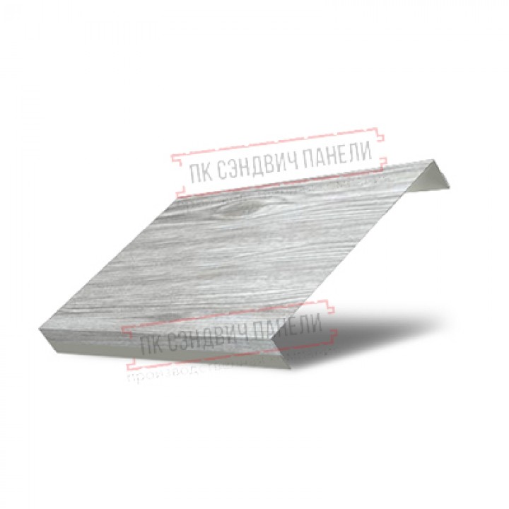 Купить ламель обратную 125 жалюзи Texas 0,45 Print Elite Snow Wood 