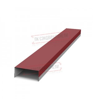 Крепежная планка верхняя Texas 0,5 Rooftop Matte RAL 3011 коричнево-красный