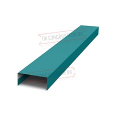 Крепежная планка нижняя Texas 0,45 PE с пленкой RAL 5021 водная синь