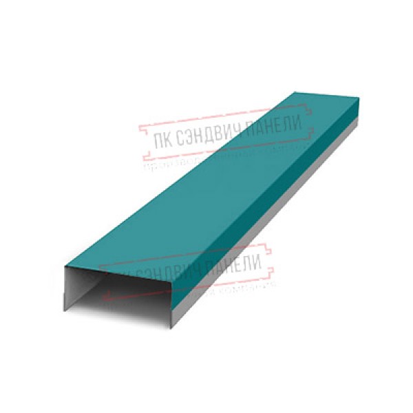 Купить крепежную планку верхнюю Texas 0,45 PE с пленкой RAL 5021 водная синь 