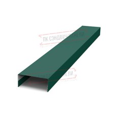 Крепежная планка нижняя Texas 0,45 PE с пленкой RAL 6005 зеленый мох