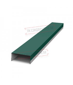 Крепежная планка верхняя Texas 0,5 Satin Мatt RAL 6005 зеленый мох