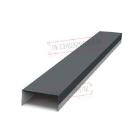 Крепежная планка верхняя Texas 0,45 Drap RAL 7016 антрацитово-серый Крепежная планка верхняя Texas 0,45 Drap RAL 7016 антрацитово-серый