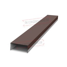 Крепежная планка верхняя Texas 0,45 Drap ST RAL 8017 шоколад
