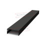 Крепежная планка нижняя Texas 0,5 Satin с пленкой RAL 9005 черный