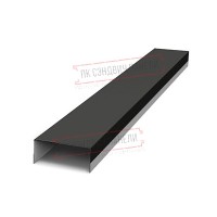 Крепежная планка верхняя Texas 0,45 Drap RAL 9005 черный Крепежная планка верхняя Texas 0,45 Drap RAL 9005 черный