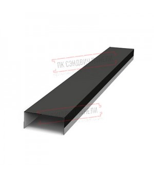 Крепежная планка верхняя Texas 0,5 PurLite Matt RAL 9005 черный