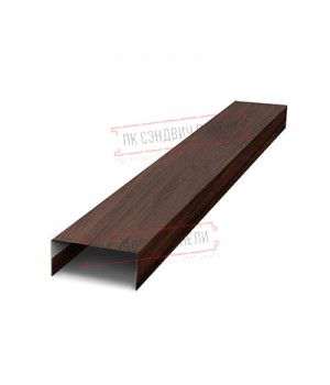 Крепежная планка нижняя Texas 0,45 Print Elite Choco Wood