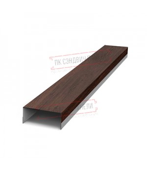 Крепежная планка верхняя Texas 0,45 Print Elite Choco Wood