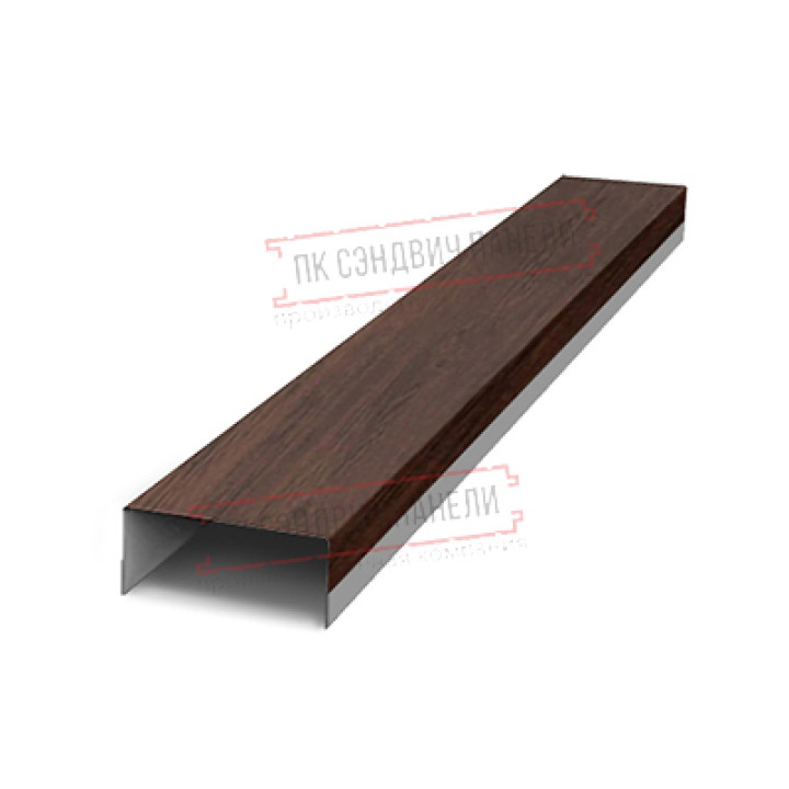 Крепежная планка верхняя Texas 0,45 Print Elite Choco Wood