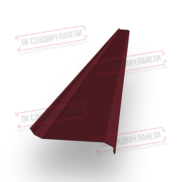 Забор-жалюзи S 58х120 мм, ПЭ, Ral 3005 - 0,45мм