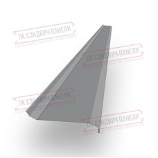 Забор-жалюзи S 58х151 мм, двухсторонний ПЭ, Ral 7004 - 0,45мм