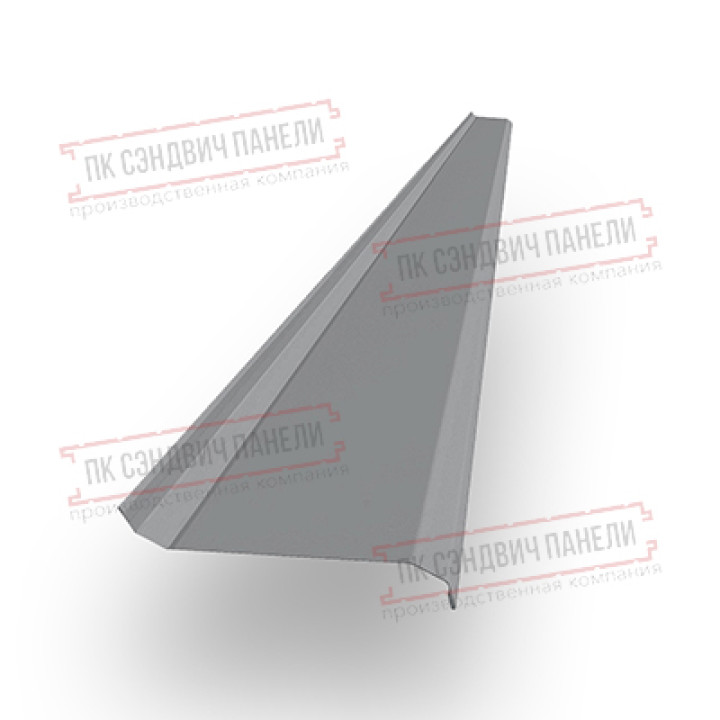 Забор-жалюзи S 58х120 мм, ПЭ, Ral 7004 - 0,35мм