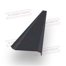 Забор-жалюзи S 58х151 мм, двухсторонний ПЭ, Ral 7024 - 0,45мм