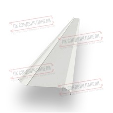 Забор-жалюзи S 58х151 мм, двухсторонний ПЭ, Ral 9003 - 0,45мм