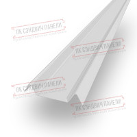 Декоратив планка М - 60х20, ПЭ, Ral 9003 - 0,35мм