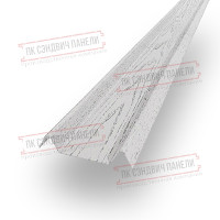 Декоратив планка М - 60х20, Оқ Эман - 0,45мм