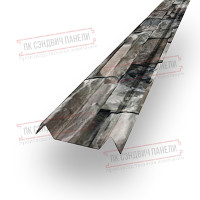 Декоратив планка М - 60х20, Оқ тош - 0,45мм