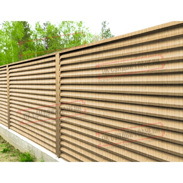 Jalyuzi to'siq S 58х136 mm, Ochiq rangdagi daraxt - 0,5mm
