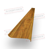 Забор-жалюзи S 58х151 мм, Золотой Дуб - 0,5мм