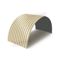 Профнастил МП10ПГ-0.45, эни-1100, Полиэстер RAL1015