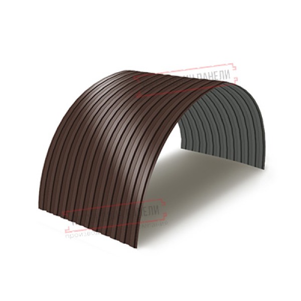 Profnastil MP10PG-0.45, eni-1100, Polyester RAL8017