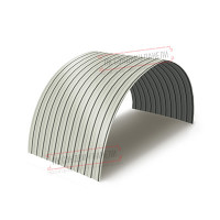 Profnastil MP10PG-0.7, eni-1100, Polyester RAL9002