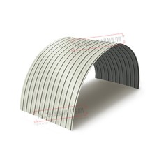 Профнастил МП10ПГ-0.5, Ширина-1100, Полиэстер RAL9010