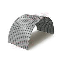 Profnastil MP10PG-0.45, eni-1100, Polyester RAL9006