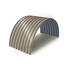Профнастил МП20ПГ-0.45, Ширина-1100, Полиэстер RAL1035