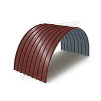 Профнастил МП20ПГ-0.45, Эни-1100, Полиэстер RAL3009