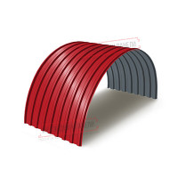 Профнастил МП20ПГ-0.7, Эни-1100, Полиэстер RAL3020