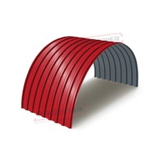 Профнастил МП20ПГ-0.7, Ширина-1100, Полиэстер RAL3020
