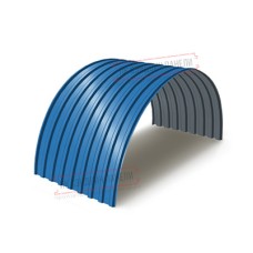 Профнастил МП20ПГ-0.5, Ширина-1100, Полиэстер RAL5015