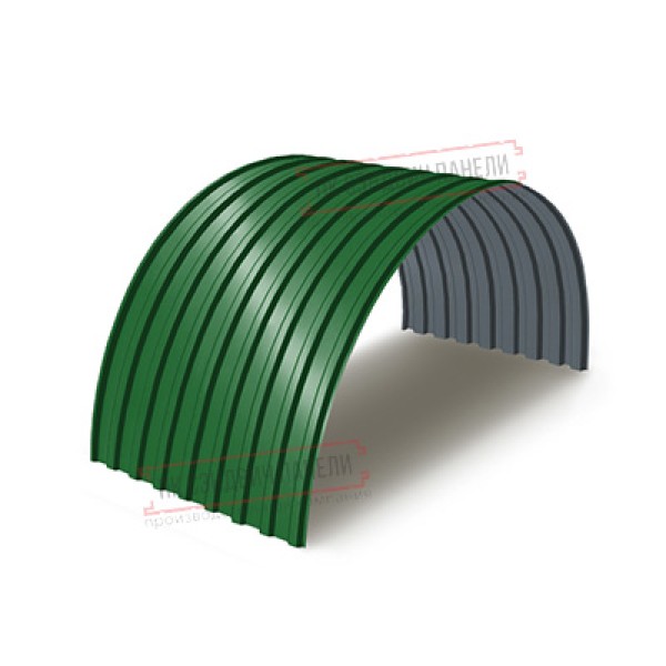 Profnastil MP20PG-0.5, Eni-1100, Poliester RAL6002