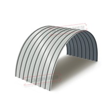 Профнастил МП20ПГ-0.5, Ширина-1100, Полиэстер RAL7035