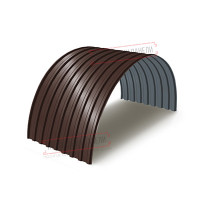 Profnastil MP20PG-0.4, Eni-1100, Poliester RAL8017