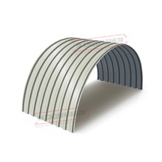 Профнастил МП20ПГ-0.7, Ширина-1100, Полиэстер RAL9002