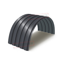 Profnastil MP35-0.7, Eni-1035, Poliester RAL7024